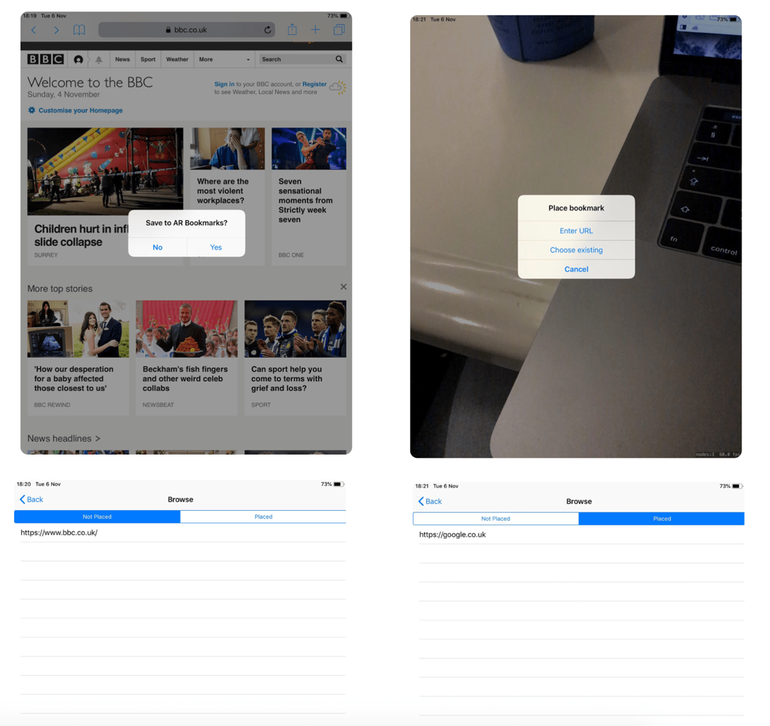 AR Bookmarks screenshot