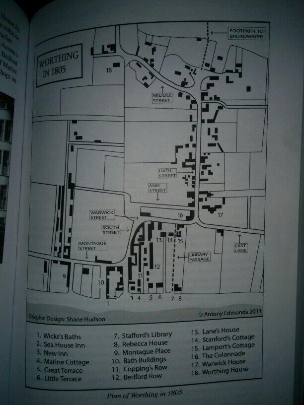 A photo of the map printed in the book